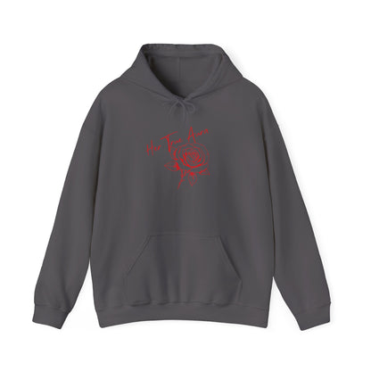 Embody Your True Aura Hoodie — Rose Heart Graphic Hooded Sweatshirt