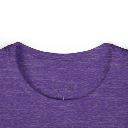 Her True Aura Women's Tee – Minimal Script Inspirational Shirt