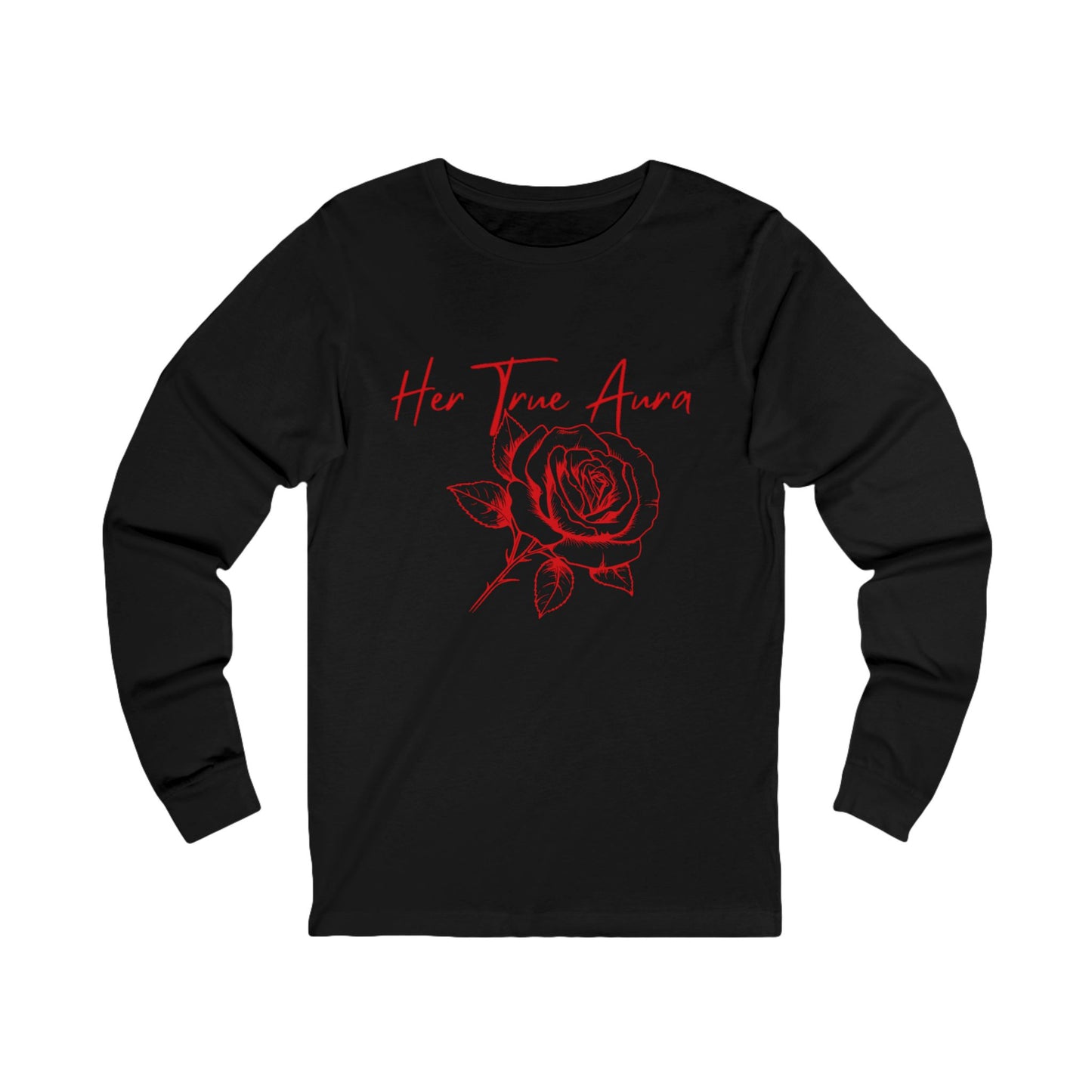 Her True Aura Rose Long Sleeve Tee