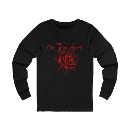 Her True Aura Rose Long Sleeve Tee