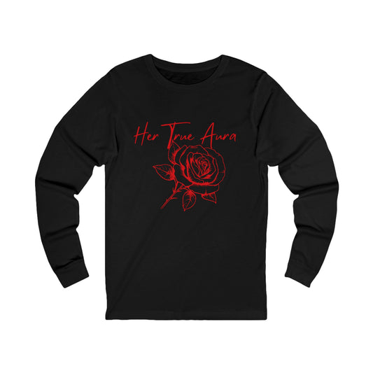 Her True Aura Rose Long Sleeve Tee