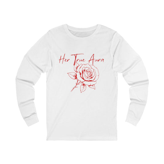 Her True Aura Rose Long Sleeve Tee