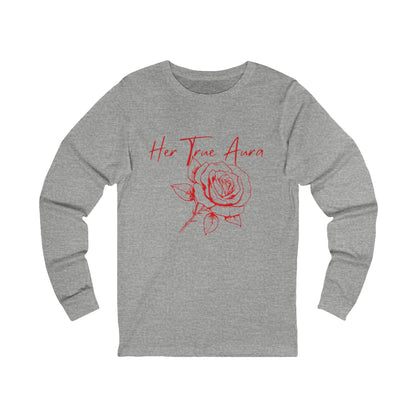 Her True Aura Rose Long Sleeve Tee